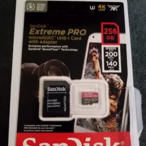 Carte micro sd Sandisk Extrême Pro 256GB