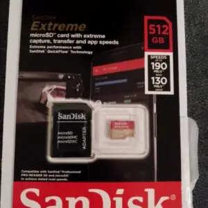 Carte micro sd Sandisk Extrême 512GB