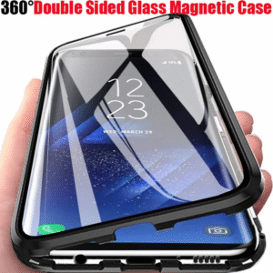 Coque de téléphone 360 ° magnétique en métal, Protection complète, pour Samsung S25 Ultra S22 S23 S24 Ultra Plus A55, coque pare-chocs en verre Double face
