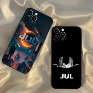 Coque de téléphone JuL D’or et platine pour iPhone 16 15 14 13 12 11 Pro Max Xr X Xs