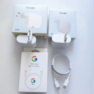 Chargeur rapide USB-C 45W EU/US pour Google Pixel 10 9 Pro XL 8 7 6 Pro 7A 8A PD