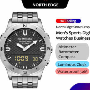 NORTH EDGE – Montre connectée sport homme, boussole, baromètre